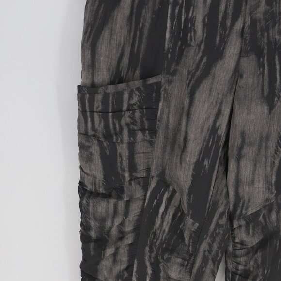 OLARS ULLA Ruched Pants in Gray & Black Sustainable Durable Functional Size L - Picture 6 of 10